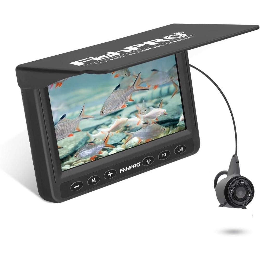 imageFishPRO 2026 Upgrade Underwater Fishing Camera 43 IPS HD 1000 TVL Pocket Ice Fishing Camera Underwater for Fish Portable Fish Finder wLCD Monitor IRLED for Ice Lake Sea Boat Kayak FishingKA4315