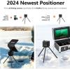 imagem43  Positioner for Underwater Fishing Camera  FullAluminum Tripod for Ice Fishing Camera Underwater 2Way 360 Rotating Remote ampamp Manual Control with 14quot Tilt Mount