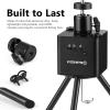 imagem43 DVR  Positioner for Underwater Fishing Camera  FullAluminum Tripod for Ice Fishing Camera Underwater 2Way 360 Rotating Remote ampamp Manual Control with 14quot Tilt Mount