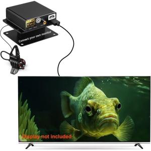 imageFishPRO 2026 Upgrade Underwater Fishing Camera wHDMIAV  HD1080P Connect Your Own Monitor Ice Fishing Camera Underwater DC12V Charging Full Aluminum Ice Fishing Gifts for Men IRLED 66ft