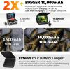 imageFishPRO  New Adjustable Focus NO1 HD 1080P Underwater Fishing Camera 7 IPS wDVR32GB 10000mAh Ice Fishing Camera Underwater Fish Finder for Boat Ice Lake Fish USBCLEDIR82FTBlack